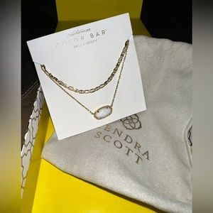 Kendra Scott - Elisa MultiStrand Necklace With Iridescent White Kyocera Opal